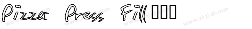 Pizza Press Fill字体转换